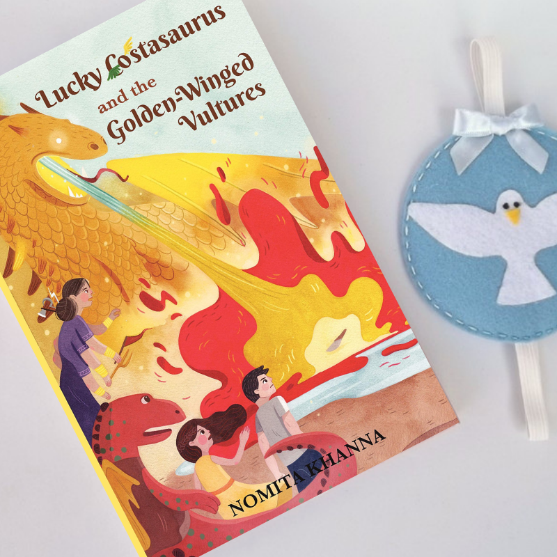 ShahDevanshi104's tweet photo. “A second later, the sinister birds melted into the darkness, leaving behind them vague silhouettes that hung in the air like cloaks, and a sickening stench.’  from ‘Lucky Costasaurus and the Golden-Winged Vultures by @nomita_khanna.

#luckyCostasaurus #NomitaKhanna #Fiction https://t.co/AvIx5Umfrr