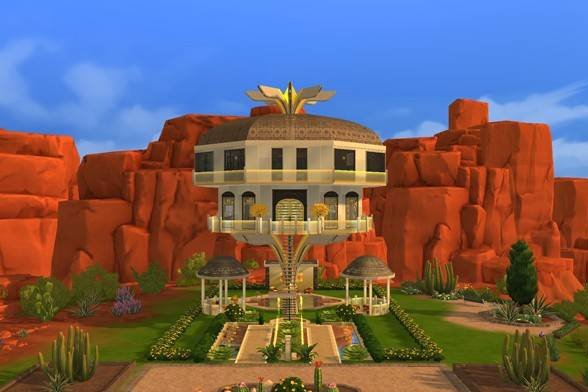 FruUtter's tweet photo. #Rabooski is THE GODDESS of sims Check out the UNIDENTIFIED FLYING HOME Lot on #TheSims4 Gallery! https://t.co/mDR4rqa0cC