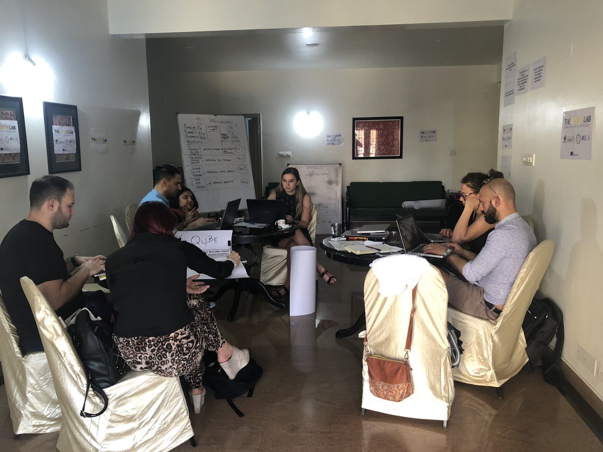 makeroomglobal's tweet photo. #ActionLabEU - we’ve started the kick off of the @EUErasmusPlus supported project in Bengaluru, India! Project managers from across Latvia, Netherlands, Italy and India - join hands to build social businesses managed by youth with fewer opportunities! https://t.co/SbSidSHfOM
