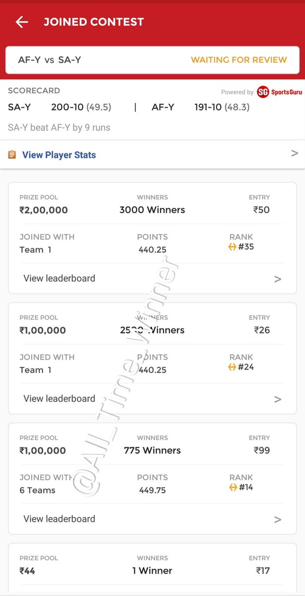 atw786's tweet photo. #GLWinning Performance π
Clean Sweep Both Matches U19
#All_Time_Winner
All Matches of T20 Series Clean Sweepππ
Join Here Telegram Channel For all updates
https://t.co/Ux0tZEXebv
ππβοΈπΊπππ
#CleanSweepKing #Dream11 #Dream11Team https://t.co/xL1MOMSNTK