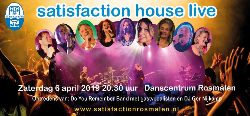 SoosSatisfactio's tweet photo. Kaartverkoop voor Satisfaction House Live loopt lekker. Ben jij er zaterdag 6 april a.s. ook bij ? Reserveringen via https://t.co/2ByG9FCoX1 https://t.co/oBPrkfSVei