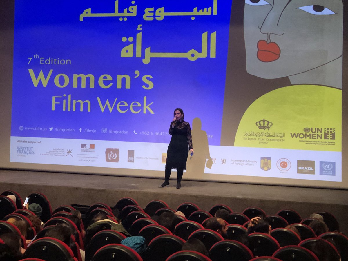 ArabicHeForShe's tweet photo. في كل عام في اليوم العالمي للمرأة تطلق هيئة الامم المتحدة للمرأة فعالية "اسبوع فلم المرأة" بالتعاون مع العديد من السفارات لتسليط الضوء على المرأة من خلال المسرح والأفلام 🎥
.
#WomensDay #ArabicHeForShe
#HeForSheJordan #HeForShe https://t.co/6qNIJZu60o