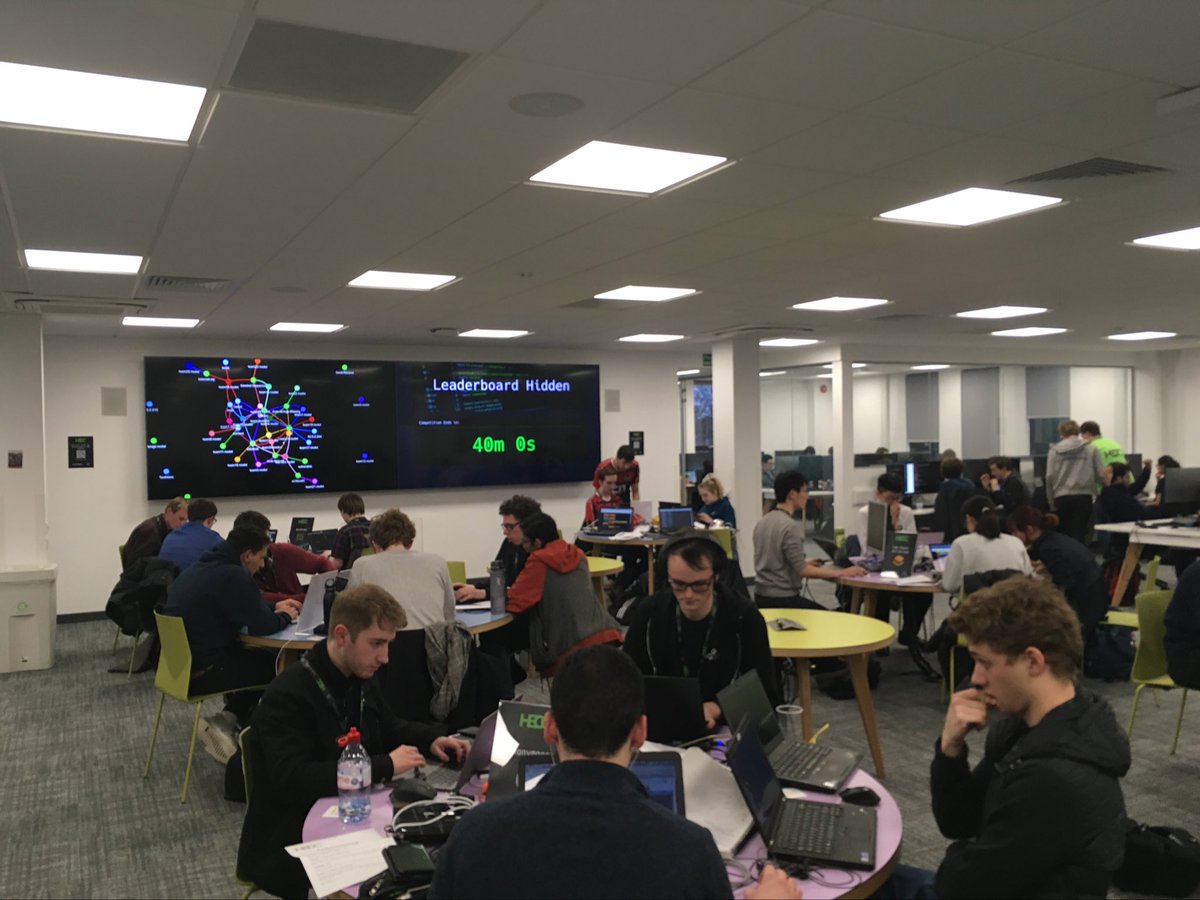 Just 40 minutes to go and the scoreboard has been hidden... Who will win? We’ll be finding out very soon... #hecctf