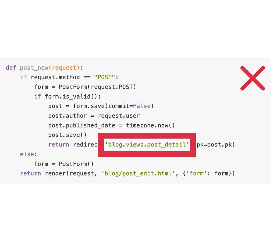DjangoGirlsODB's tweet image. 👁️ OJO ￼👁️

En #DjangoGirlsODB hemos encontrado un pequeño error en el tutorial de @djangogirls en español. Se encuentra en el apartado: &quot;Formularios de Django&quot;. 

Aquí podéis ver el error y la solución: