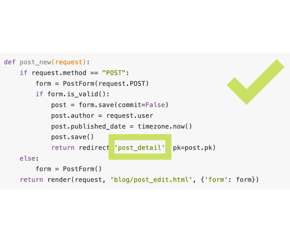 DjangoGirlsODB's tweet image. 👁️ OJO ￼👁️

En #DjangoGirlsODB hemos encontrado un pequeño error en el tutorial de @djangogirls en español. Se encuentra en el apartado: &quot;Formularios de Django&quot;. 

Aquí podéis ver el error y la solución: