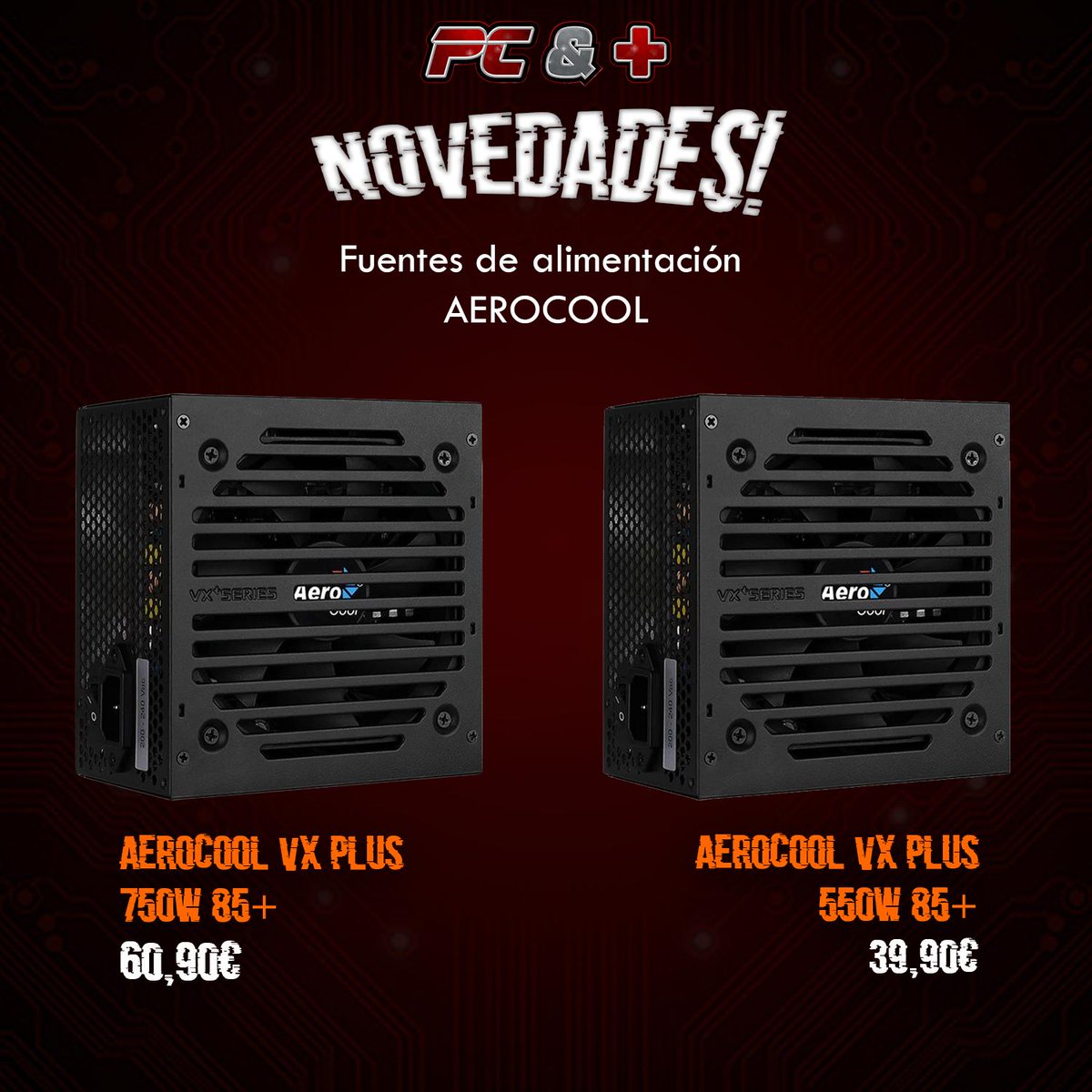 Onimasfrikis's tweet photo. 📣 🌟🌟¡NOVEDADES!🌟🌟
.
¡Nuevas fuentes de alimentación AEROCOOL!😱
.
¡Ven a visitarnos y descubre la variedad de cosas que nos han llegado!😜
•
•
•
Tags:
#fuerteventura #pcandplus #hype #informatica #AEROCOOL #fuentedealimentacion #fuente #gaming #gamer #game #pc #black https://t.co/YKZKsmcT1a