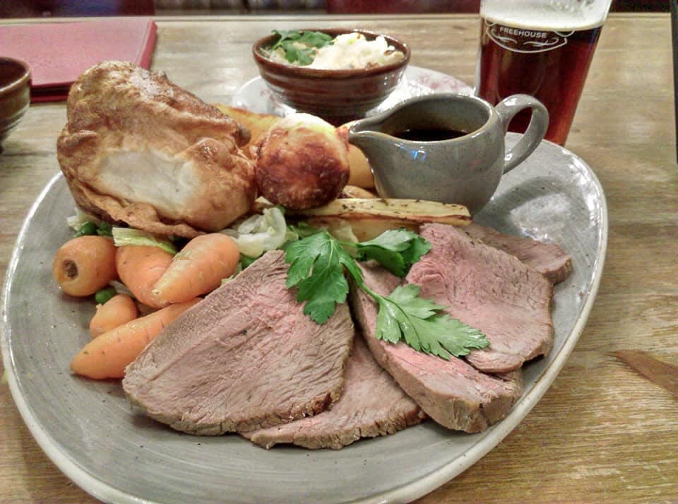 RoseStBrewery's tweet photo. Did you know that we serve a mouth watering Roast every Sunday from 12pm?
Choose from Beef, Half Roast Chicken, Ham Hock and a Vegan Nut Roast. 
Be early as when their gone, their gone! 
#Sundayroast #6nations #Ale #nicholsonspubs https://t.co/0kBNQAkSiX