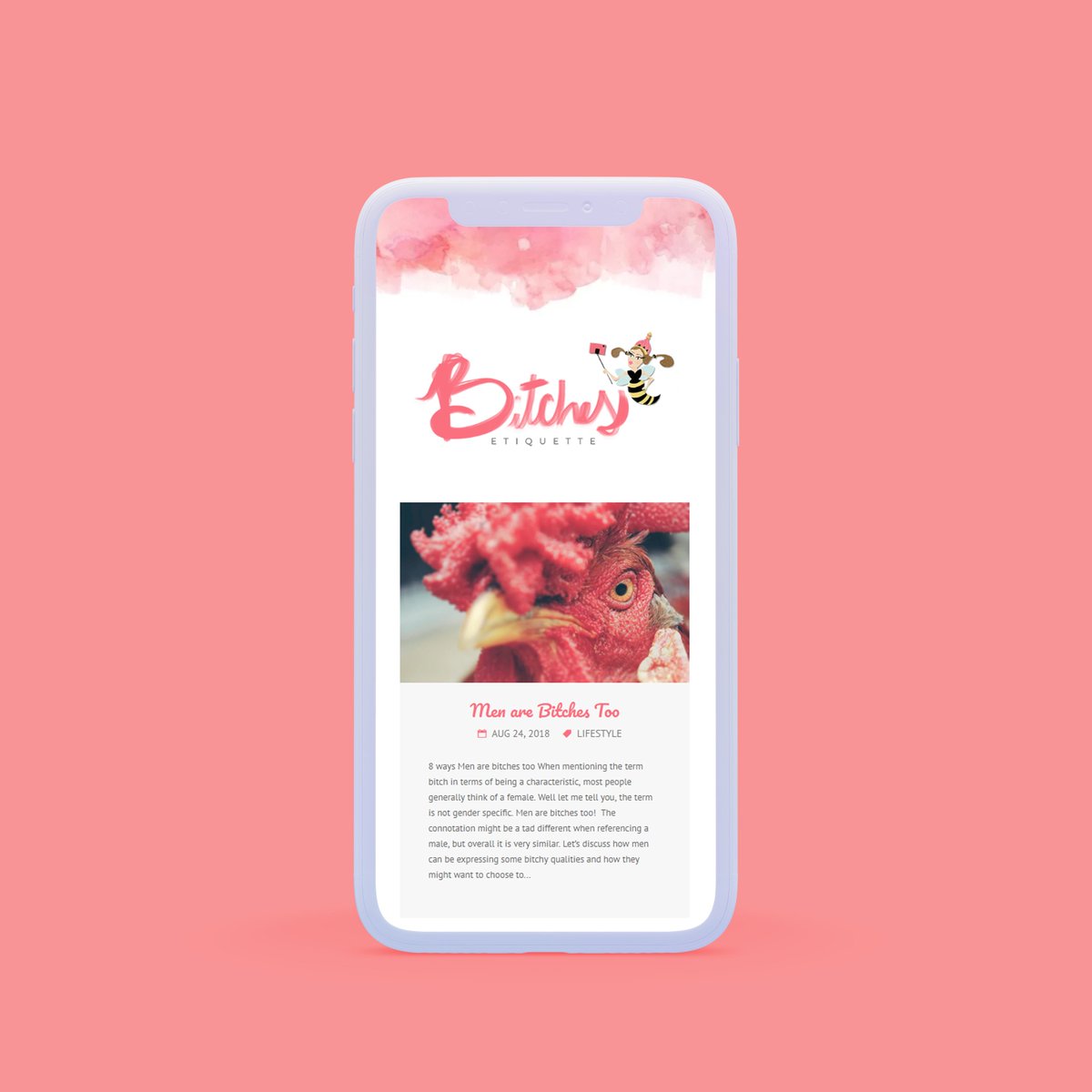 lexstyle_im's tweet photo. Responsive Web Design for Bitches Etiquette blog @bitchesetiquet1

#webdesign #webdevelopment #coding #pink #etiquette #bitchesetiquette #uidesign #uxdesign 
#blogdesign #designinspiration #diseñoweb #lexstyle https://t.co/8dP0xAIcSX