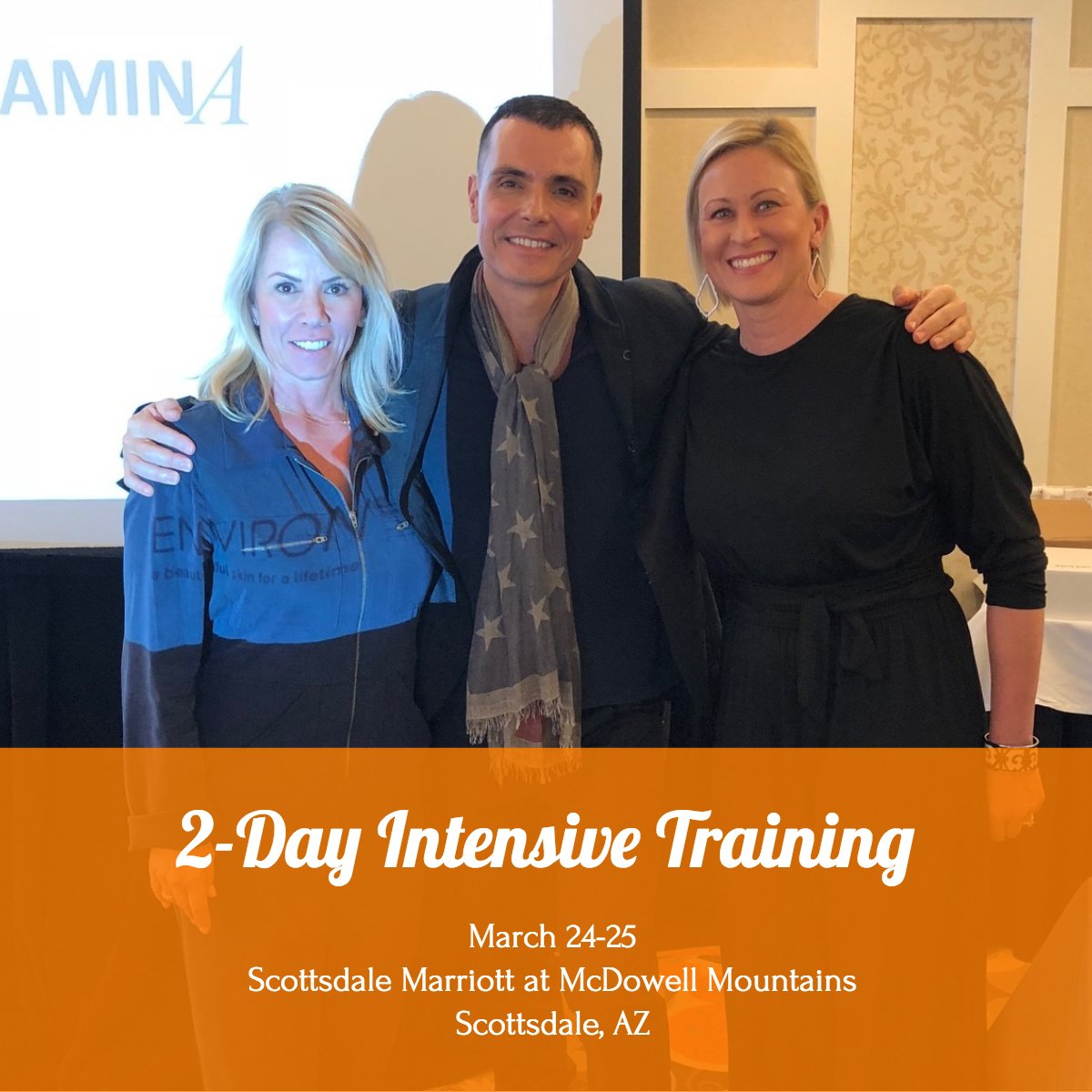 Environ_USA's tweet photo. Have you secured your spot for our 2-Day Intensive Environ Training in Scottsdale, AZ yet? Our trainings are the best way to learn about Environ Skin Care so you can offer the smartest service to your clients. https://t.co/vDawVOs5KD https://t.co/kkzBQAMF7k