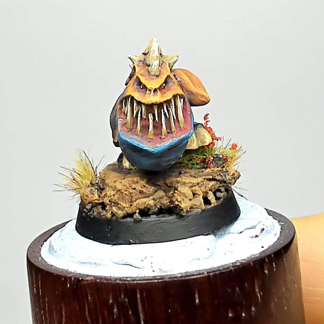 PrincesAv3llana's tweet photo. This is Albert! Part of the squig family going live on twitch painting mangler squig π€© for the games for #jimmyfest always painting with Jimmy https://t.co/uNqXl0J3FZ
#PaintingWarhammer #paintingminiatures #miniatures #boardgamegeek #gamesworkshop #gw #aos #warhammer #art https://t.co/v2Ob6p0mPt