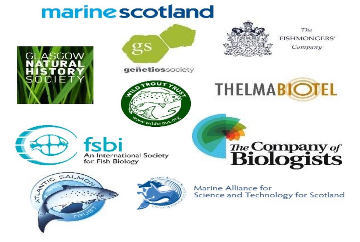 With #NoWPaS2019 now over, we'd like to thank all of our sponsors one more time for their funds that allowed the meeting to take place. It is reassuring to see so many organisations supporting both early career researchers and salmonid science. Thank you all!! #PhDChat #FishSci