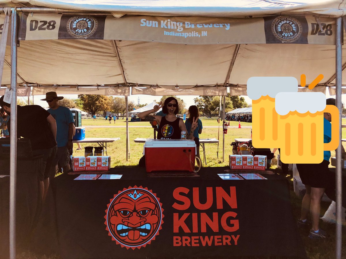 SunKingBrewing's tweet photo. SKB is at #hunahpusday2019! Stop by D28 for #pachanga and #cherrybusey! https://t.co/de2qOc2cYz