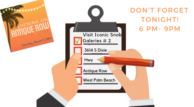 IconicSnob's tweet image. Don't forget! The evening on Antique Row is tonight. Visit our studio! #iconicsnobgaleries #antiquerow #antiquerowwpb #palmbeach #palmbeachliving #palmbeachdesign #westpalmbeacharts #palmbeachdesigner #palmbeachinteriordesign #southfloridadesign #southfloridadecorator #ilovewpb