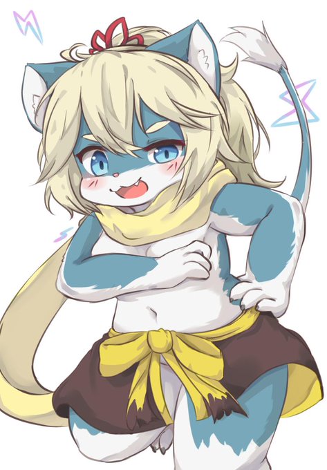 #ケモノギガ 
リコちゃん～     雷獸の服 