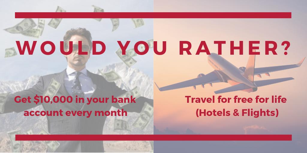 ZENRoomsMY's tweet photo. Hmm... Which would you choose? 🤔
I think our choice is obvious! Travelling, for sure!! 💁‍♀️✈️

Follow us and retweet this with your answer!!
And who knows... maybe a lucky person may get a reward...😉🤫 https://t.co/9ndVJKYMuK