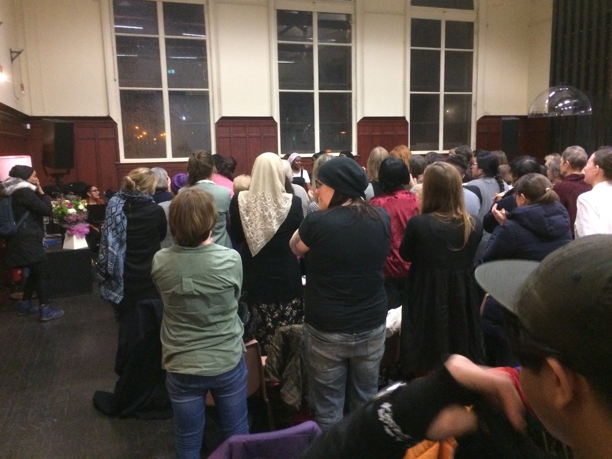 rreitak's tweet photo. Busy week at GWL - here was @womenslibrary last night stowed out for #HiddenRhythms @YCSA_Youth phenomenal gig.
This was standing ovation just before their last song ‘Glittery Bums’ which I’m still singing today. ”The glittery bums, in the neon sun!”🎵 🎶 https://t.co/8e7XJTFp2r