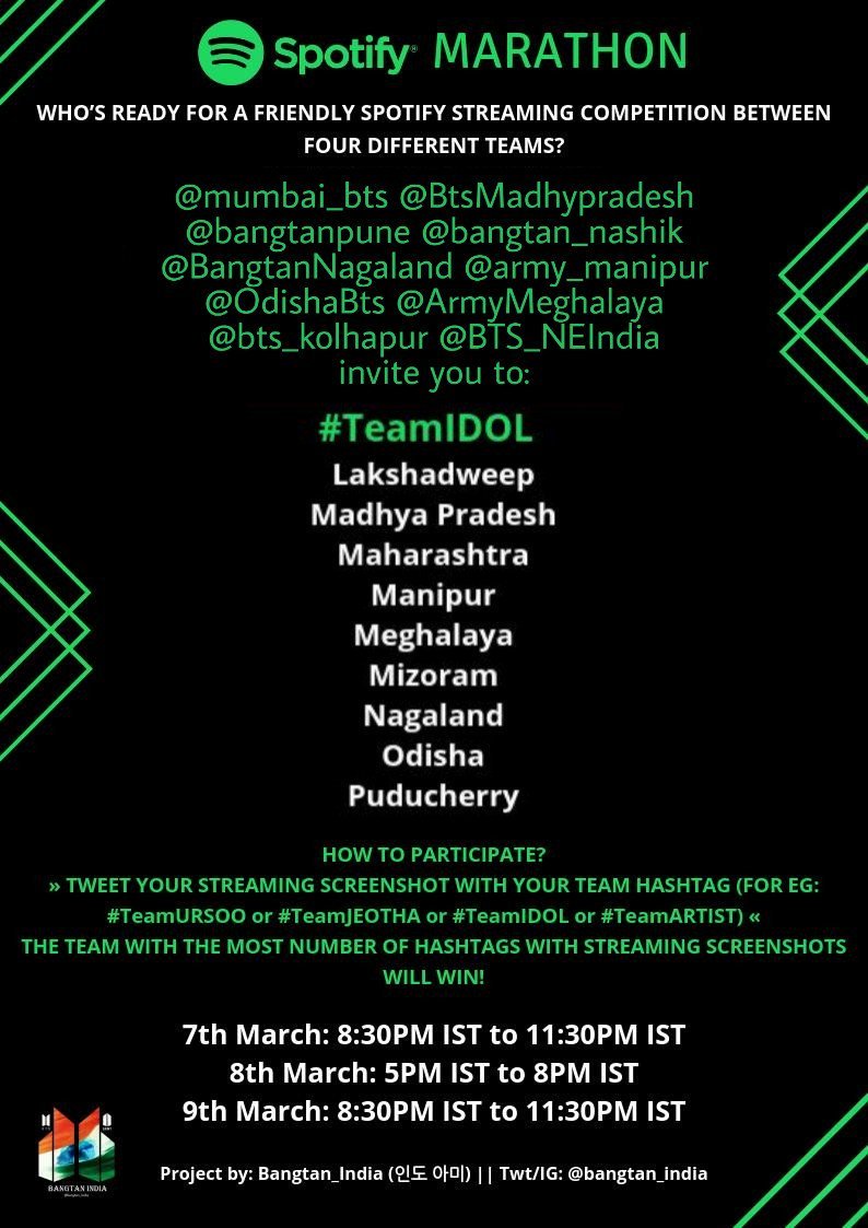 BtsMadhypradesh's tweet image. #TeamIDOL prepare yourselves for the win 💪
#TeamIDOL for the win 💪💜💜 
@BTS_twt @bangtan_india 
Make sure you STREAM AND TWEET...💜💜