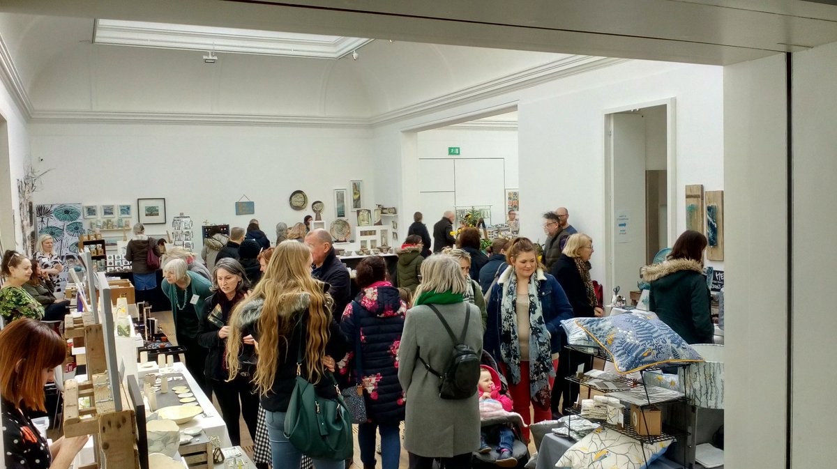 Jim__Creed's tweet photo. Great start to the North Wales Craft Fair at @MOSTYN_Wales_ - loads of visitors so far. Come and say hello at the @regionalprint stand. #Mostyncraft #NWcraft #busybusy https://t.co/ObNWULSXSH