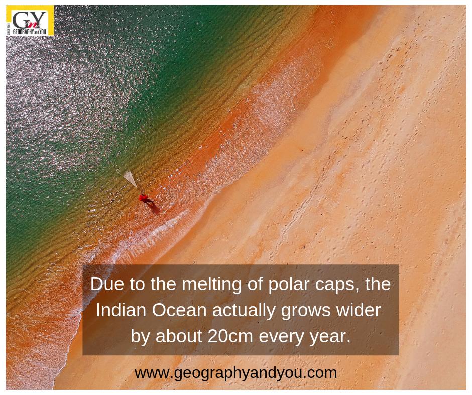 geographyandyou's tweet photo. The Indian Ocean is known as the warmest ocean in the world. Its rate of warming is also the fastest among the tropical oceans, further exacerbated by greenhouse warming and climate change.
#IndianOcean #WarmestOcean #InterestingFact #Factyoushouldknow #GeographyandYou #gny #gk https://t.co/s8djpBZVAi