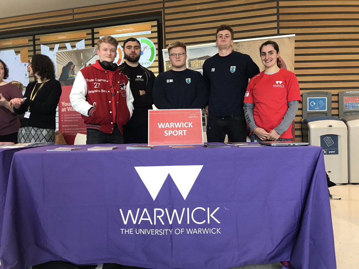 WarwickSportCDO's tweet photo. Great support from our #TeamWarwick athletes at today’s Offer holder day promoting @warwicksport ! 

@UWRFC @WarwickWolves @UoWCanoe https://t.co/4t5dlUXC9e