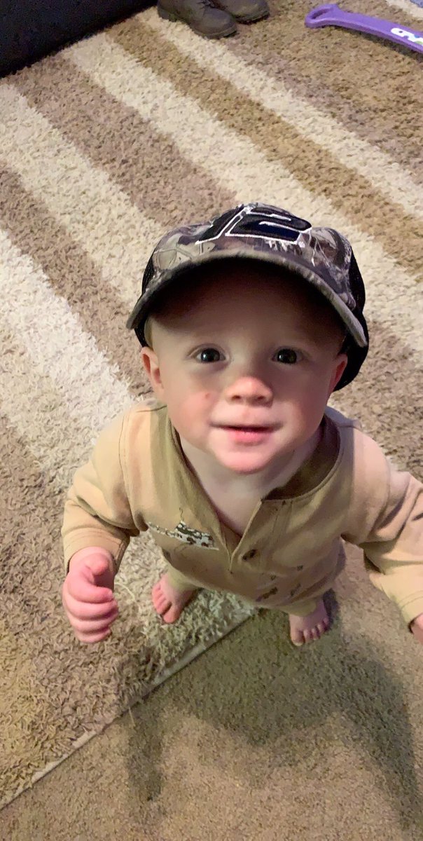 cjdancer5's tweet photo. Making sure we start training him now! @Blaney your smallest fan is ready to cheer you on this season! https://t.co/25AiQ6bAFP