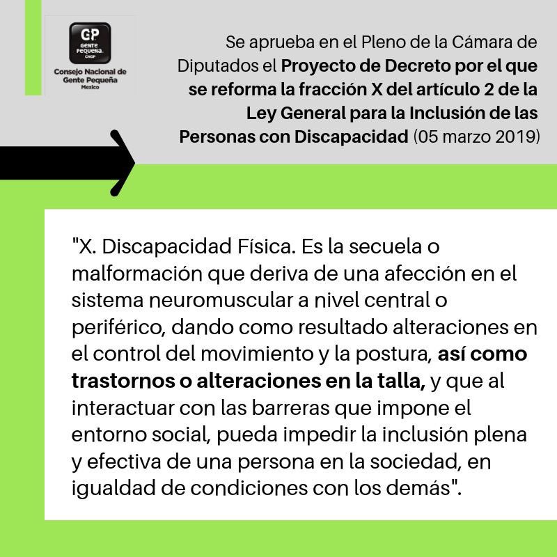 inclusionmex's tweet photo. Un logro más para las personas de #tallabaja / #gentepequeña de México. Por supuesto que forman parte del colectivo de las #pcd, pero no estaba reconocido en la ley.
👏👏👏👏 #DDHH #incluyete @GentePequenaDF @GentePequePue https://t.co/TVVnQjlGMl
