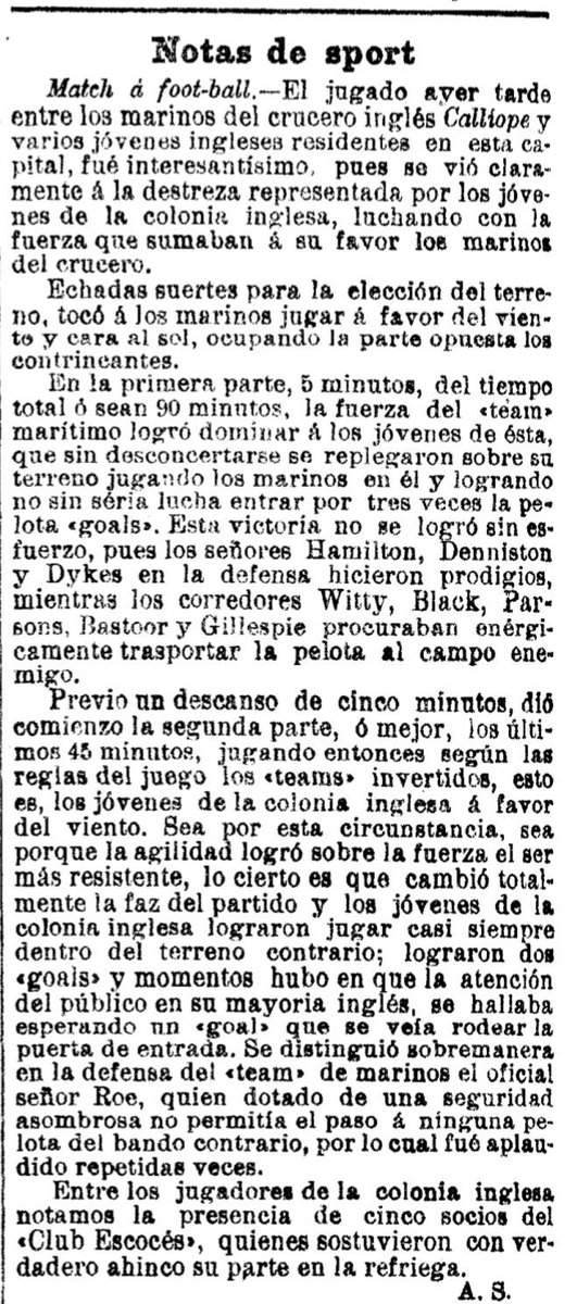 JoseLuisSTAP's tweet photo. #TalDiaComAvui 9 de març de 1900 l'equip de mariners del vaixell de guerra britànic #HMSCalliope van disputar i guanyar 2-3 al Velòdrom de la Bonanova un partit de "football" amb l’Escocès Foot-ball Club de @FabraiCoats #SantAndreu de #Palomar reforçat amb anglesos de #Barcelona. https://t.co/QPItvn3nub