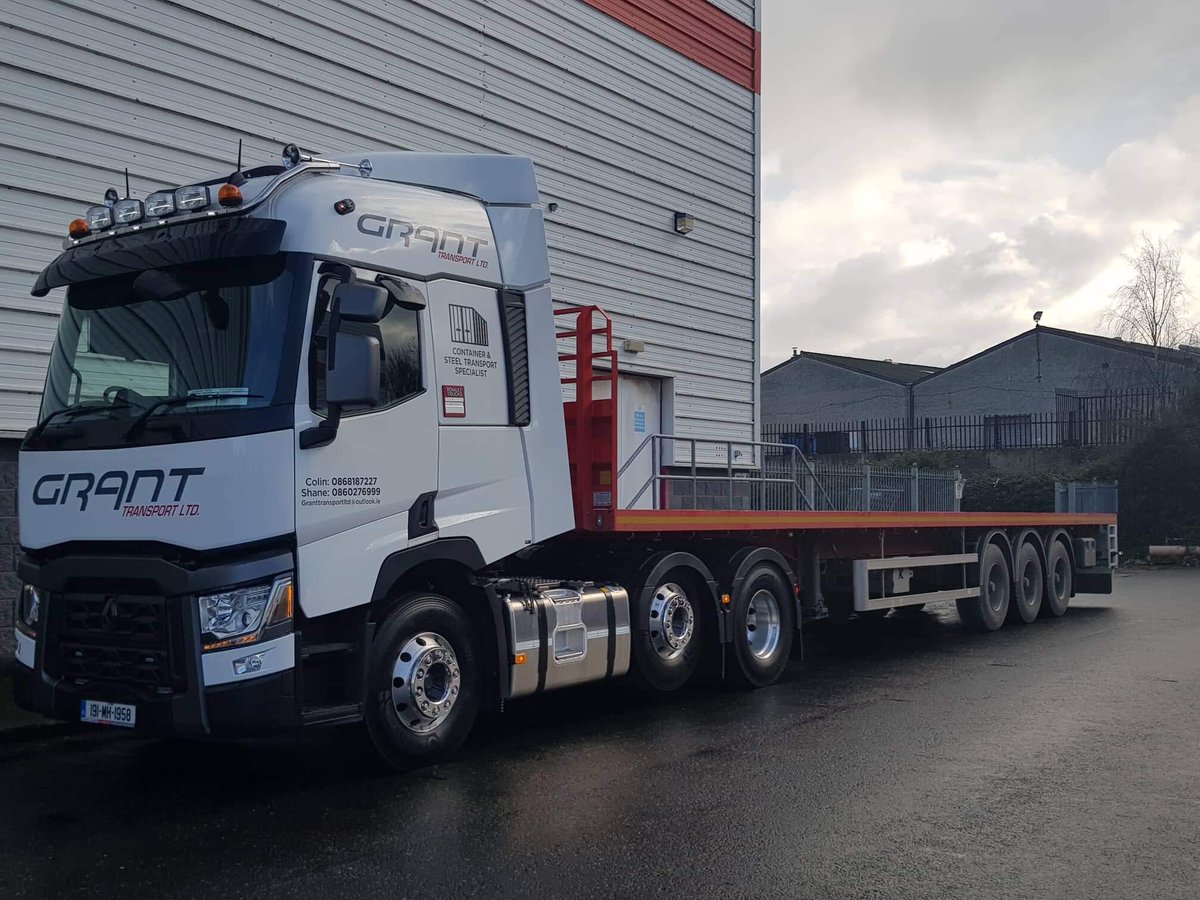 RenaultIrl's tweet photo. New T460 for Grant Transport Ltd . Best of luck to Shane and Colin pictured on collection from Setanta Vehicle Sales https://t.co/vsaDGfzKlO