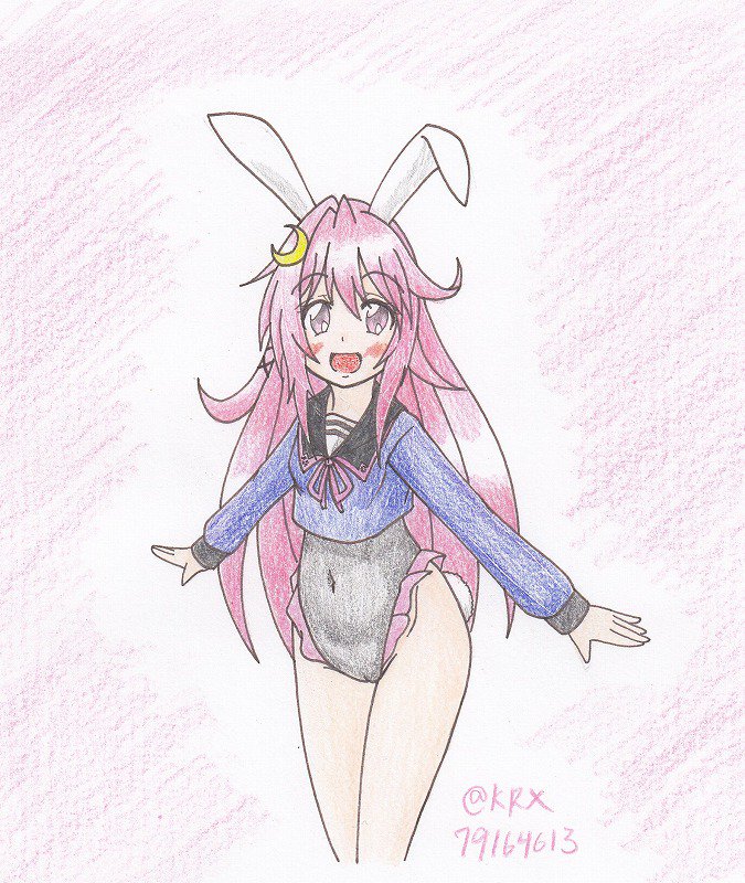 #艦これ版深夜の真剣お絵描き60分一本勝負
#艦これ版真剣お絵描き60分一本勝負_20190309
#卯月
うーちゃん! 