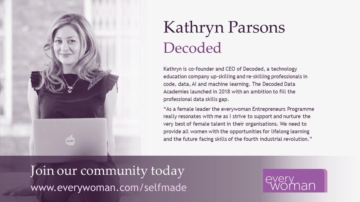 Our new Entrepreneurs Hub is supported by <a href="/KathrynParsons/">Kathryn Parsons</a> of <a href="/DecodedCo/">Decoded</a>

Join our free community of #entrepreneurs today for more advice from our ambassadors. #ewSelfMade

<a href="/NatWestBusiness/">NatWest Business</a> <a href="/Specsavers/">Specsavers</a>

bddy.me/2SVDN5A