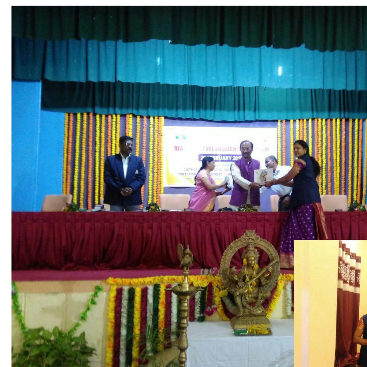 #maharmsachess Diecpd sangamner felicitated me for my work as CHESS moderator in Dist. symposium Ahmednagar.