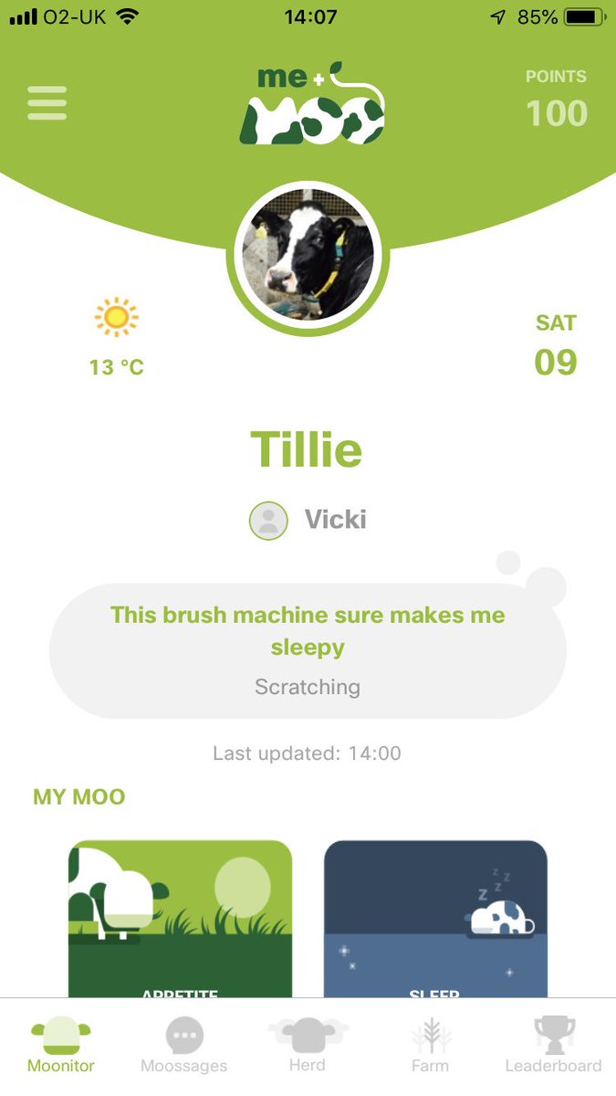 Mrs_VDB's tweet photo. Just connected with a new cow from our @5GRuralFirst herd, this time round it’s Tillie...have you chosen your cow yet? #EatSleepMooRepeat #5G #connectedcows https://t.co/mmZWwSmU47