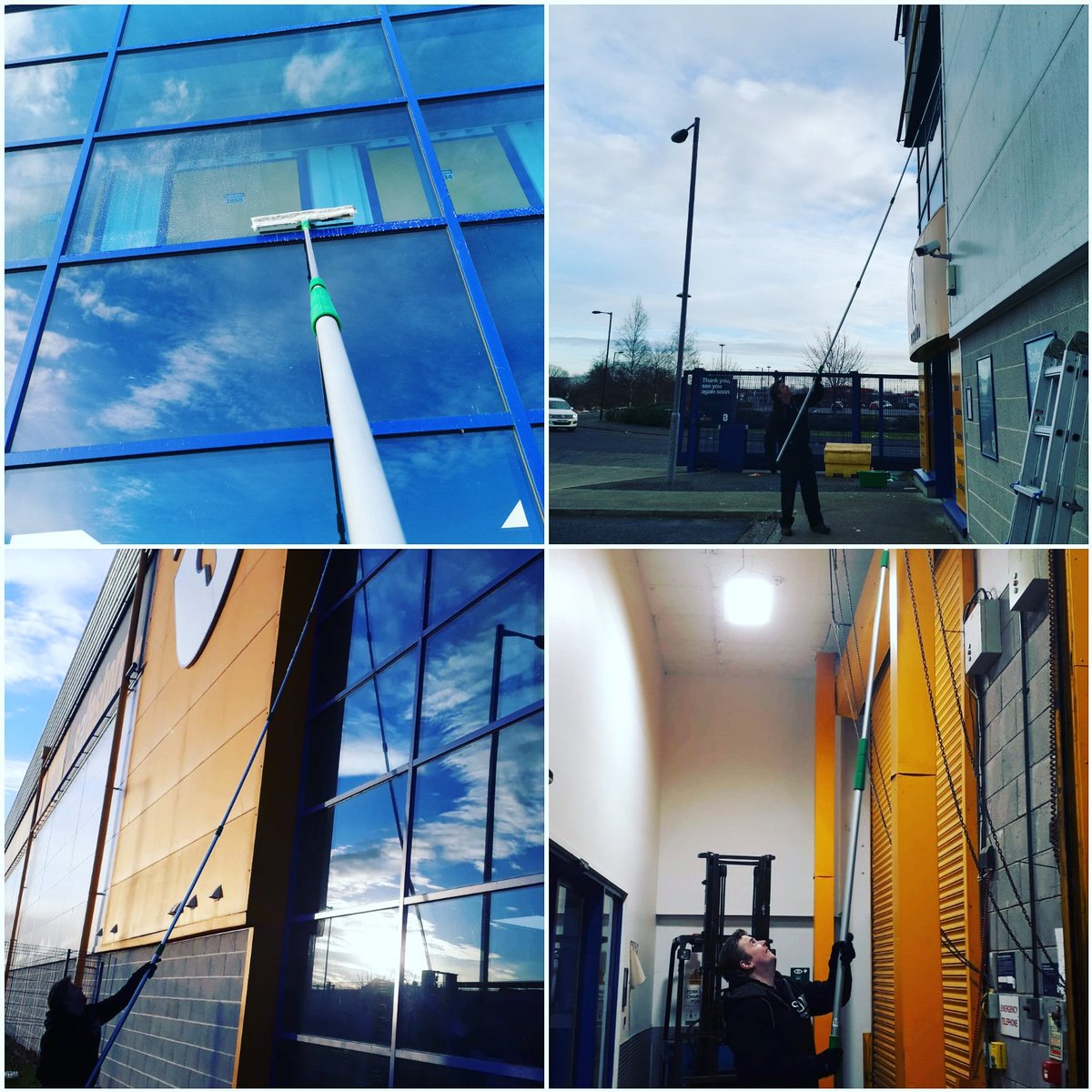 Our team doing some high level cleaning and window cleaning near Glasgow.
#backofhouseltd #highlevelcleaning #windowcleaning