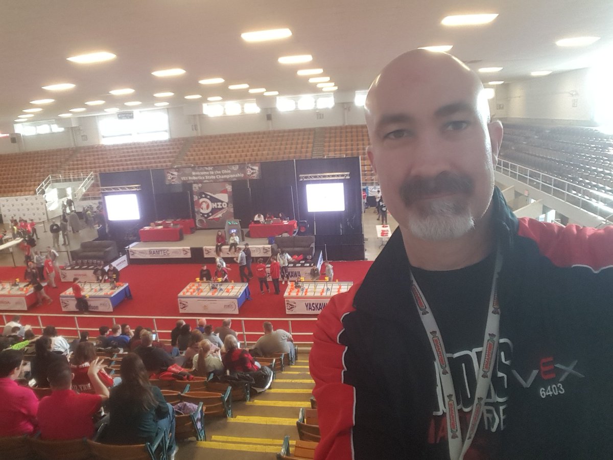 Back in Marion,  this week for the elementary VEX IQ "Next Level" State Championship. We have 7 Brookside teams that have been working hard since October to compete today,  with 4 entries to the World Championship in the line.  I am very proud of these students! Best of luck!