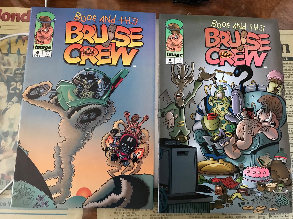 sceptreliquids's tweet photo. Betcha didn’t know I wrote #ComicBooks that little kids could read. Art by #TimHarkins Created by #Todd McFarlane #BoofAndTheBruiseCrew 1994 https://t.co/o4zYRBSOiX