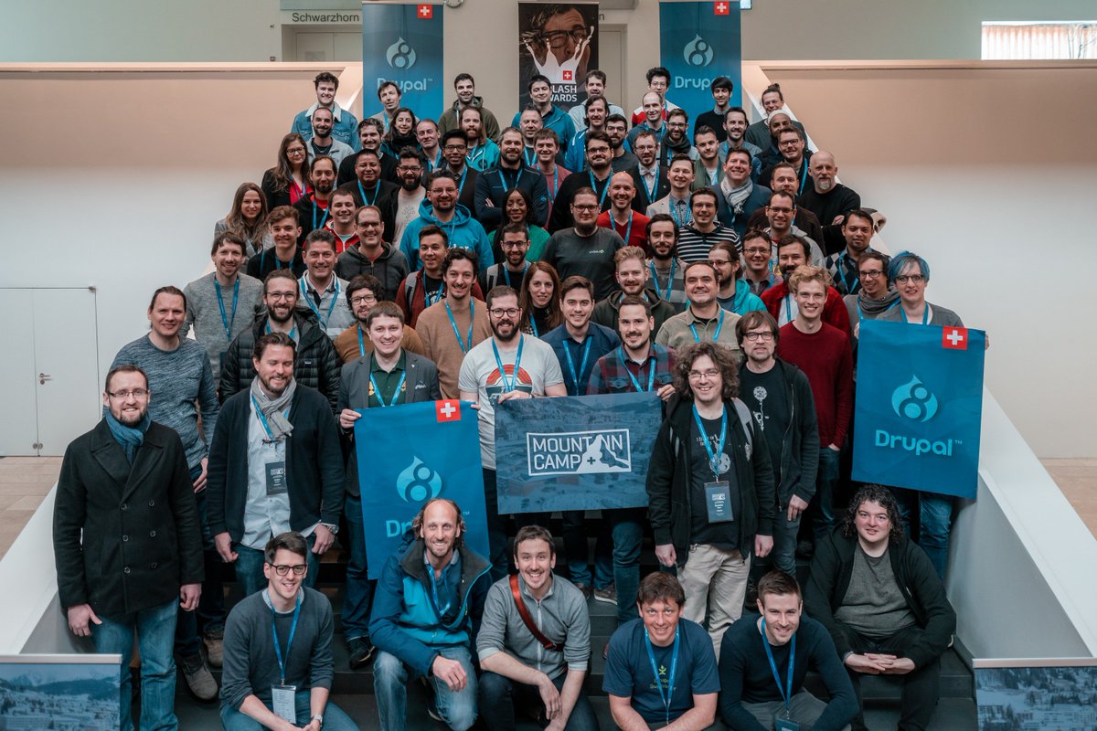 Here's the #DrupalMountainCamp group photo! 

Thanks everyone for attending and making this conference unique together! Sorry we missed a few because of starting too early.

CC BY-NC-SA <a href="/soerenfunk/">Sören Funk</a>