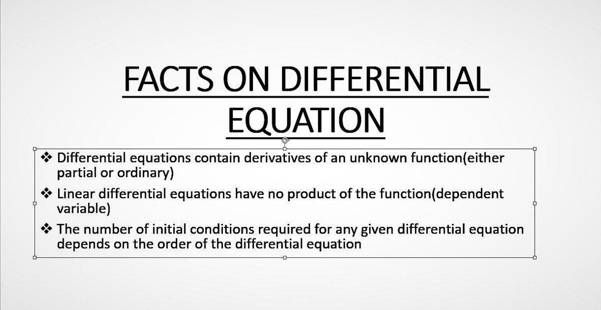 ketseadu's tweet photo. Here are some facts about differential equation https://t.co/KrKlKp0Hwj