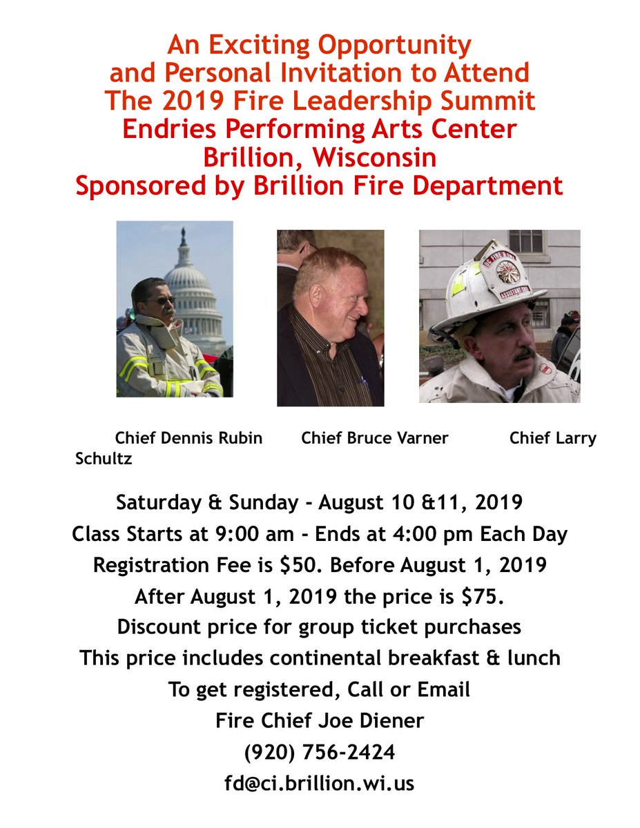 ChiefRubin's tweet image. Great opportunity to training in the Mid-West!  Don’t miss it.  Hope to see you in Brillion, WI. #Leadership