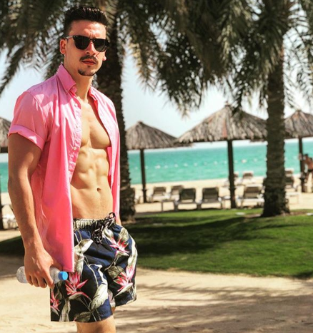 MagicMikeLDN's tweet photo. This week we're dreaming of hotter weather with @MannyTsakanika who's looking SO fly in this pic, let us know what you're wearing this evening to the show! #StyleSaturdays https://t.co/TvuRvjvtWi