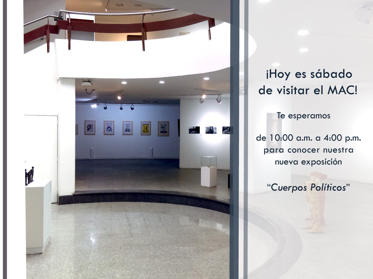 MACminuto's tweet photo. Te invitamos a visitar el #macbogota y conocer #cuerpospoliticos nuestra más reciente exposición.
#culturaconsignificadosocial #macminuto Conoce nuestros horarios y tarifas en este enlace https://t.co/bXa3zXqk0u https://t.co/8wgMRDQO9k