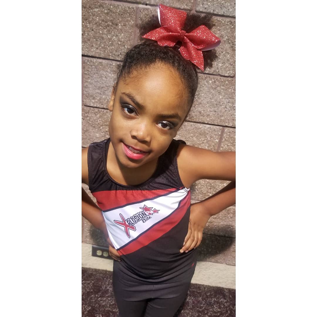 SmithTeaches2's tweet photo. YASSSSSSSS! Maliyah is ready! She has found her love....#CompetitiveCheerleader #CheerMomAndiLikeIt @cheerdawgsxplosion is the best! #FamilyFriendsCheer #MaliyahsFirstCheerCompetition https://t.co/yJzNtHufRI