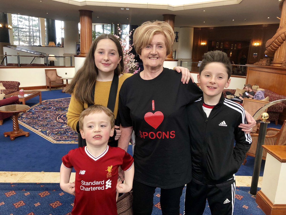KatDurb's tweet photo. When Gaynor wears her Wetherspoons t shirt to the Celtic Manor 🤣🤣#crackersfamily #MerlinsBar #happy70thbirthdayGayn 🥂🥂 https://t.co/5zfUfjGYwZ