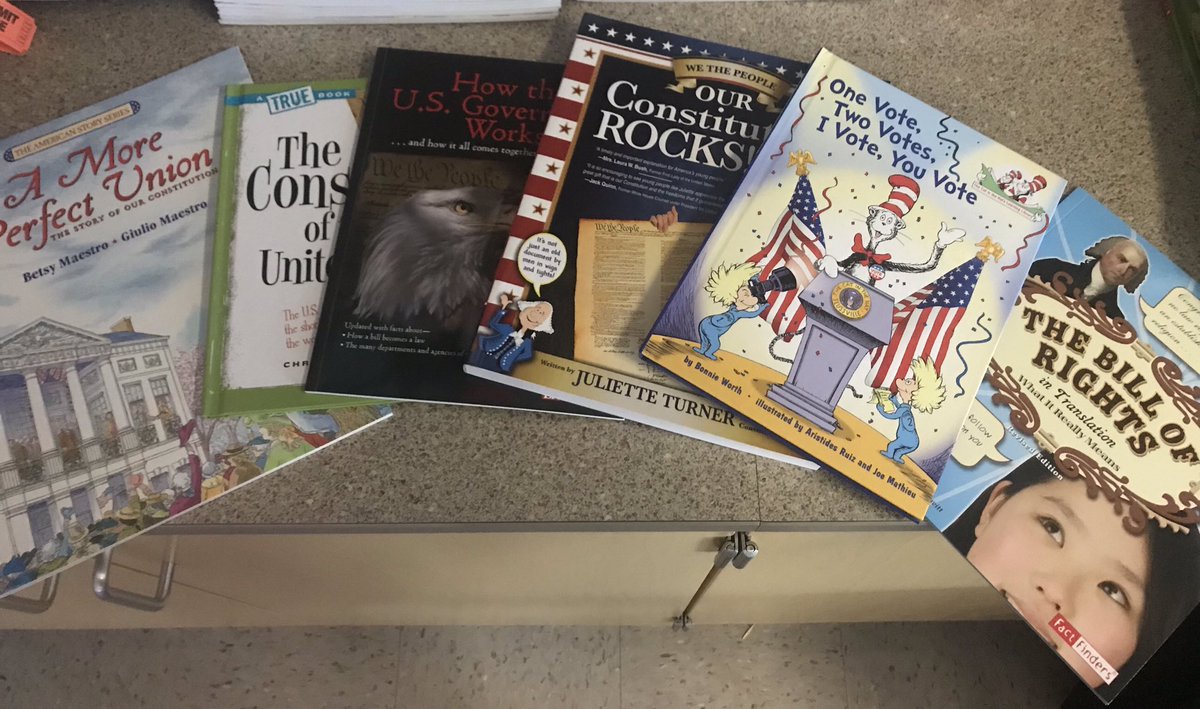 The books are here and I’m excited to get started. #buildingtextsets #literacy #constitution #buildingbackgroundknowledge