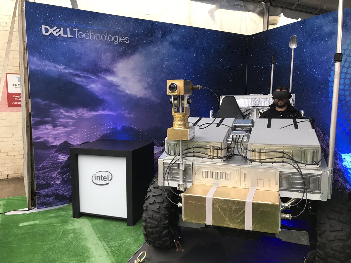 ....#SXSW19 #DellExperience is now underway. Workstation and commercial VR day is on Wednesday but come check out all the other cool stuff in the meantime. VR Moon Rover experience anyone?