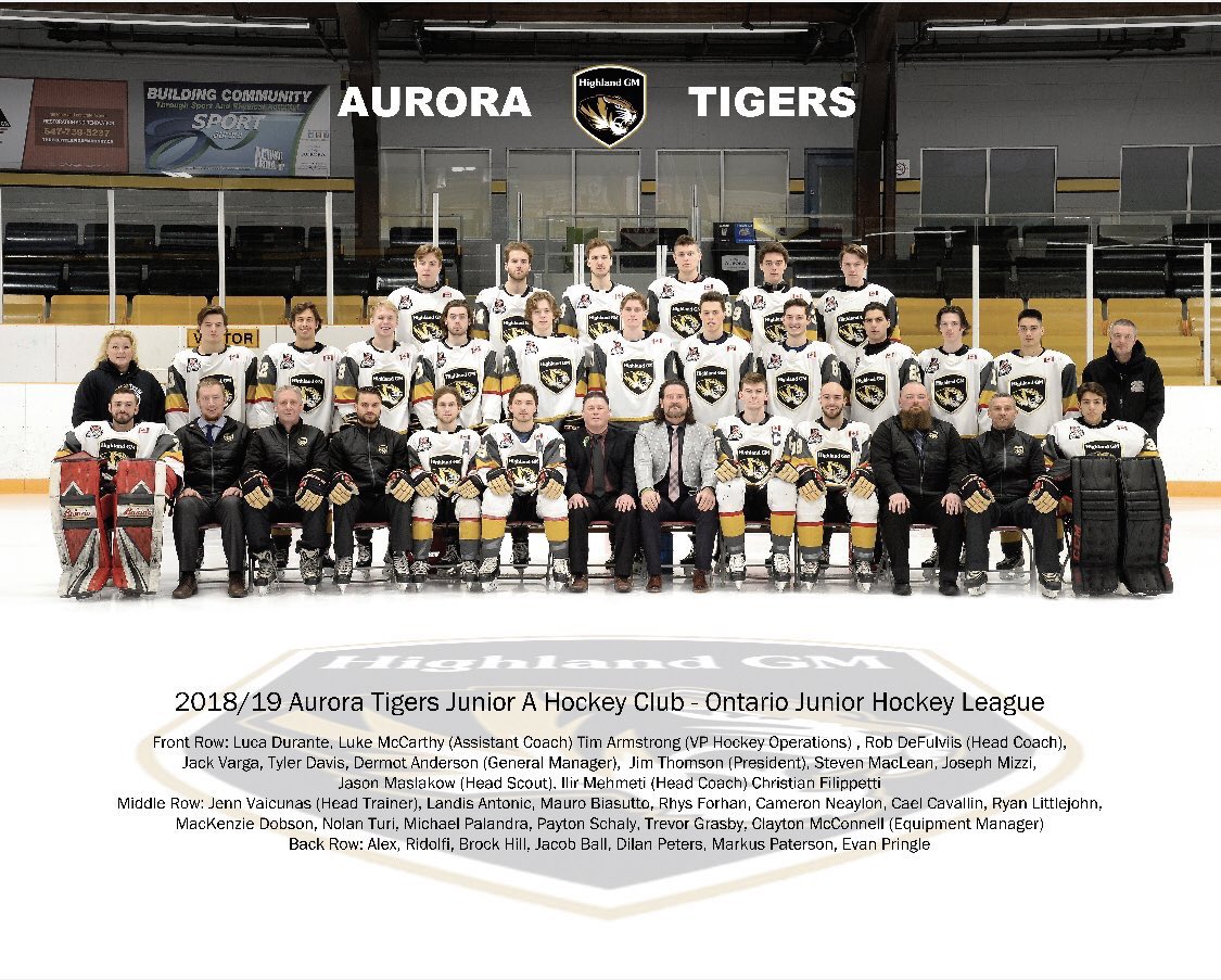 TMrakas's tweet photo. Sadly the @TigersJrA season has come to an end. Thk you to the team for a great season and for everything you do and continue to do for our Town! Hold your heads high, we are all proud of you. I know next year the  championship will be back in Aurora!! #AuroraProud #TigerProud https://t.co/adNqYPgdry