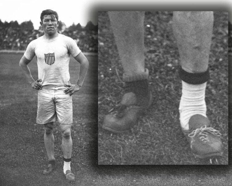 jeffhiseredu's tweet photo. Jim Thorpe had his track shoes stolen while representing the U.S. in the 1912 Olympics. He found shoes in the trash, wore an extra sock due to size issues, and went on to win two gold medals. 

Mindset matters. You can do it!

#edchat #leadupchat #joyfulleaders https://t.co/VNwODgfkGt