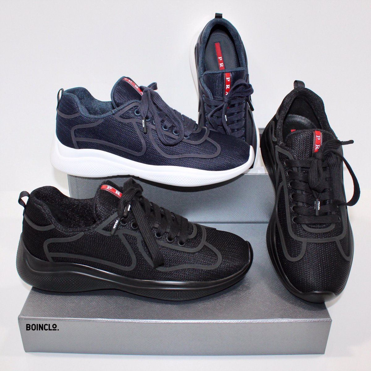 prada bike fabric sneakers