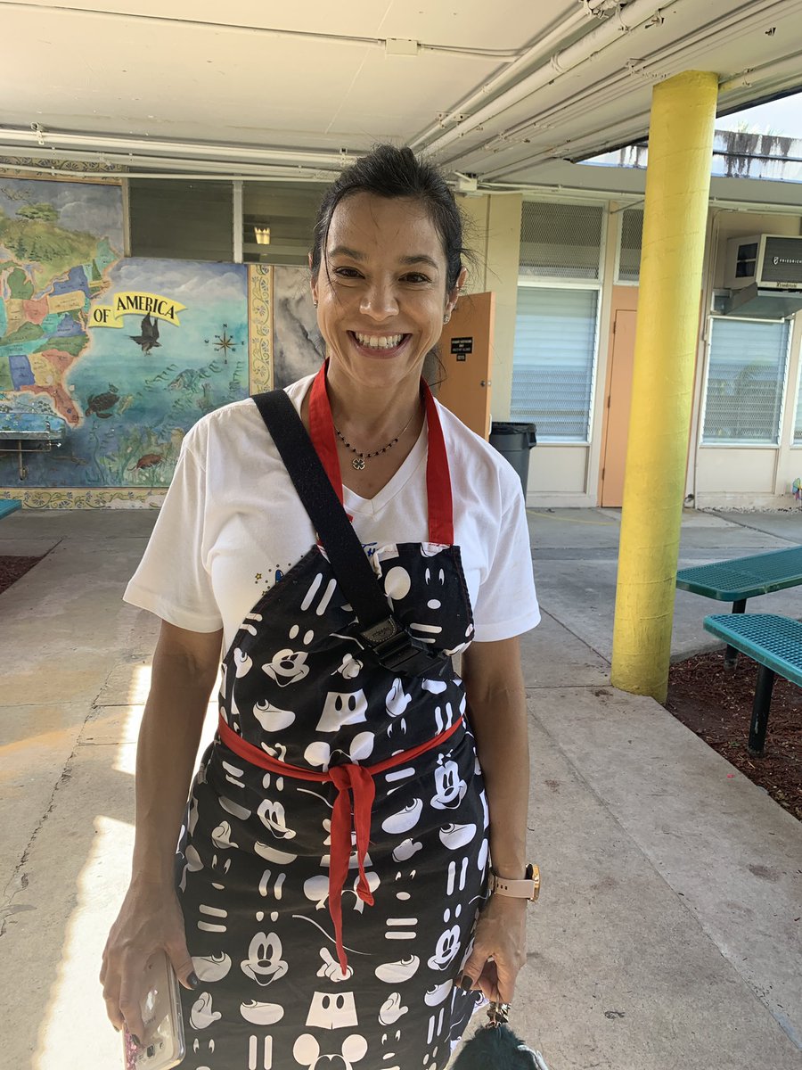 DFEfalcons's tweet photo. Ms. Amengual and Ms. Recio are ready for a great day at DFE’s Family Fun Day. Come out and see us flipping burgers at the food booth. https://t.co/OgJua6USZT