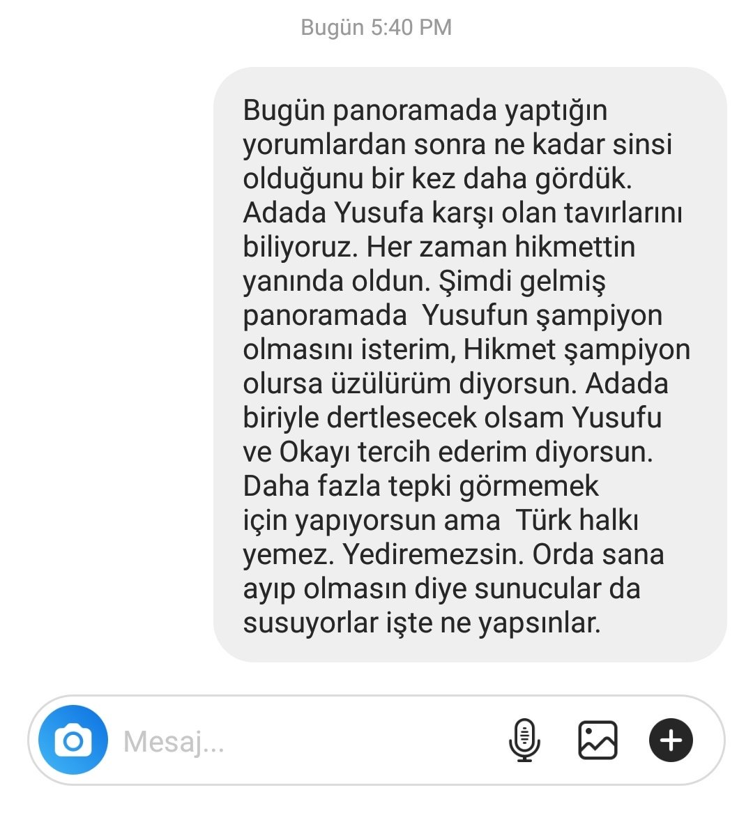 YoungWarlockkk's tweet photo. @EcemOnarann Keşke sadece ayağın sakat olsaydı ama bugün panoramada gördük ki karakterin de sakatmış. Sana atılan bir DM #survivor2019 #SurvivorPanorama #SurvivorPanoramaHaftaSonu #EcemOnaran #survivorGR #survivortr https://t.co/rR8MBqIGIZ