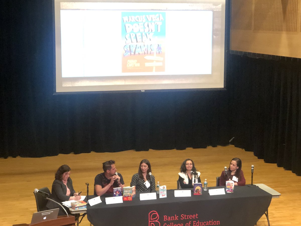 Great panel with these amazing authors that are ensuring our Latino kids have characters they can relate to in the books they read. #BSCLatinx2019 #ellchat #Ellchat_BkClub #pablocartaya #angeladominguez #hildaeuniceburgos #aidasalazar